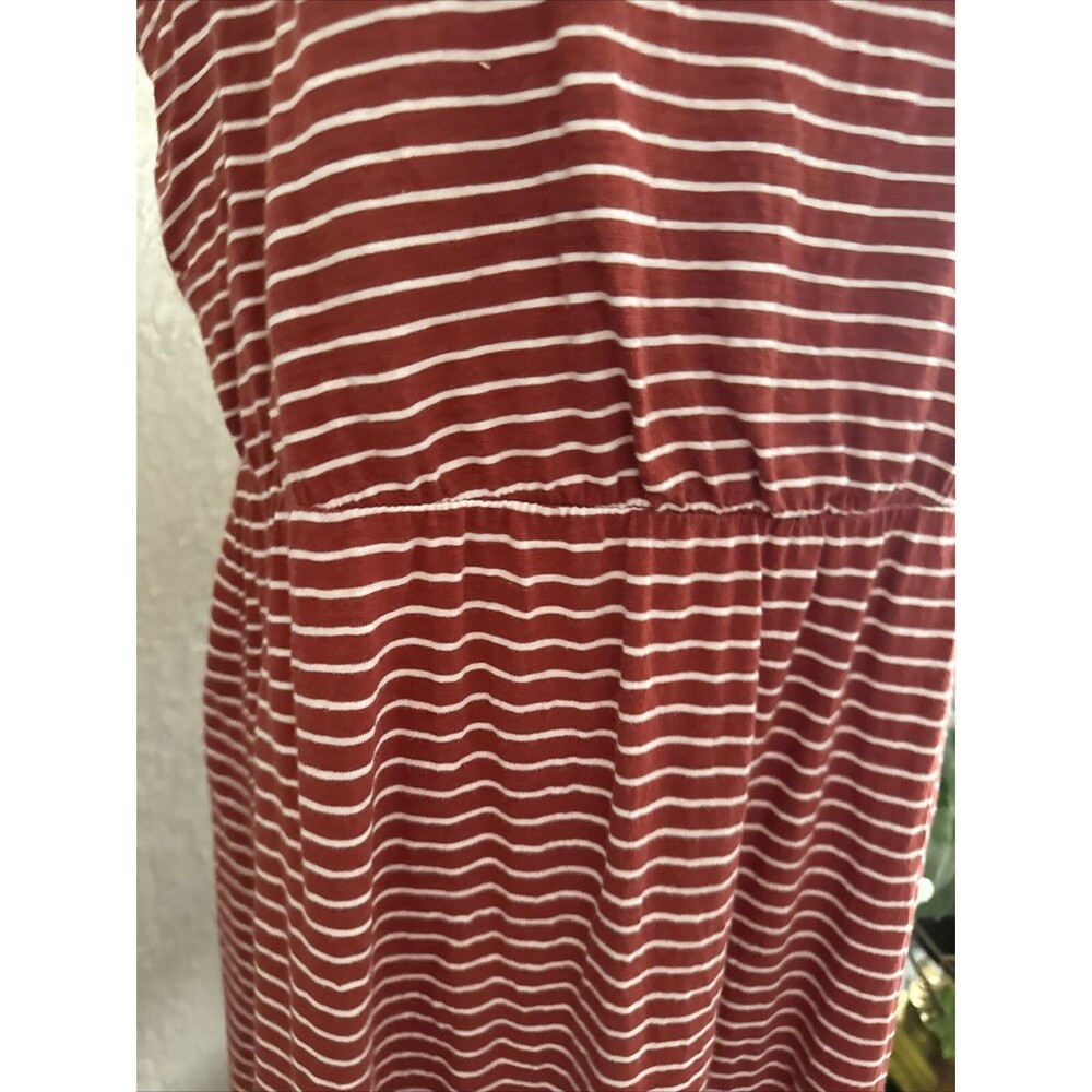 Old Navy Women’s Sz XL Maxi Tank Dress Striped Summer Tie Casual Cotton Pull On - Picture 6 of 12